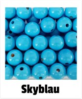 Holzperlen 16mm skyblau